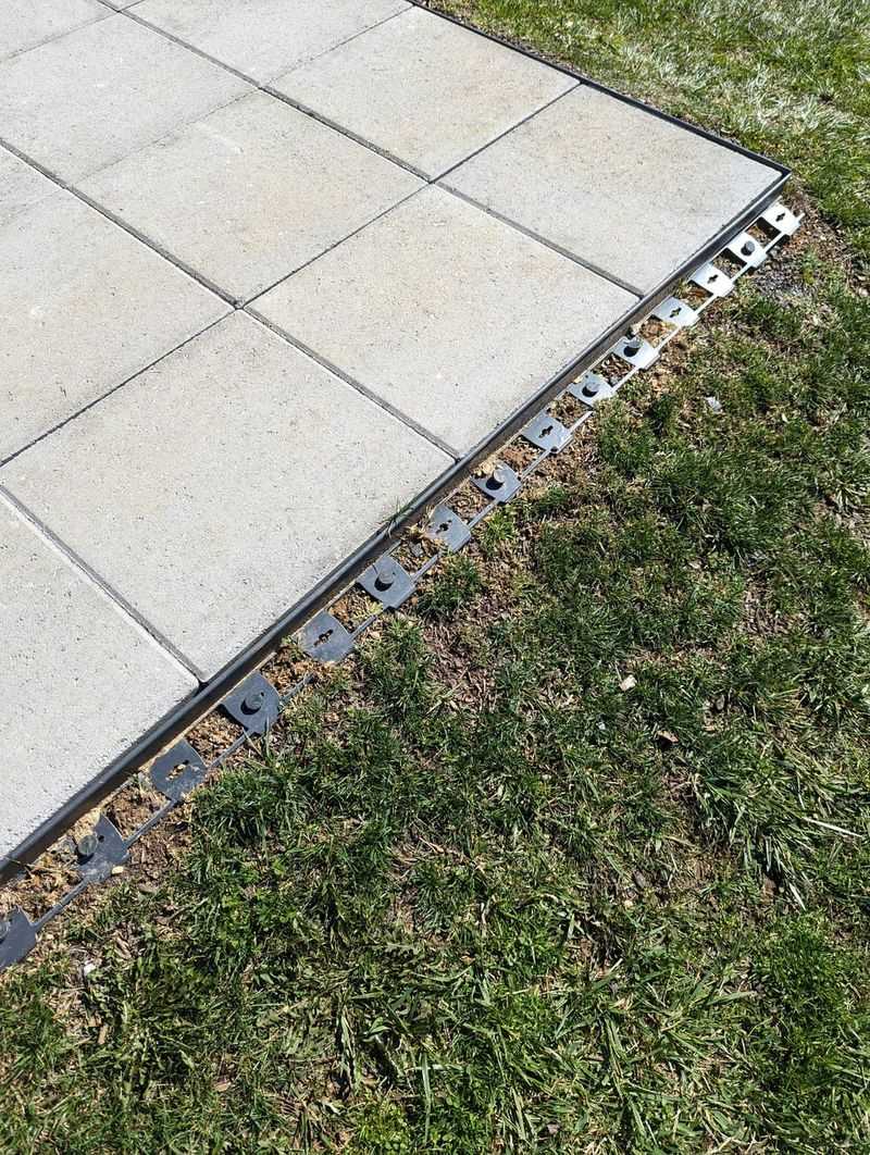 Edge The Patio Before Grass Creeps In
