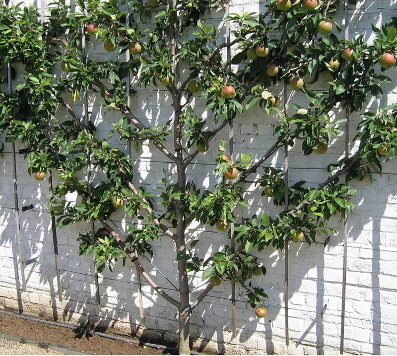 Espaliered Apples Make Fence Lines Work Harder