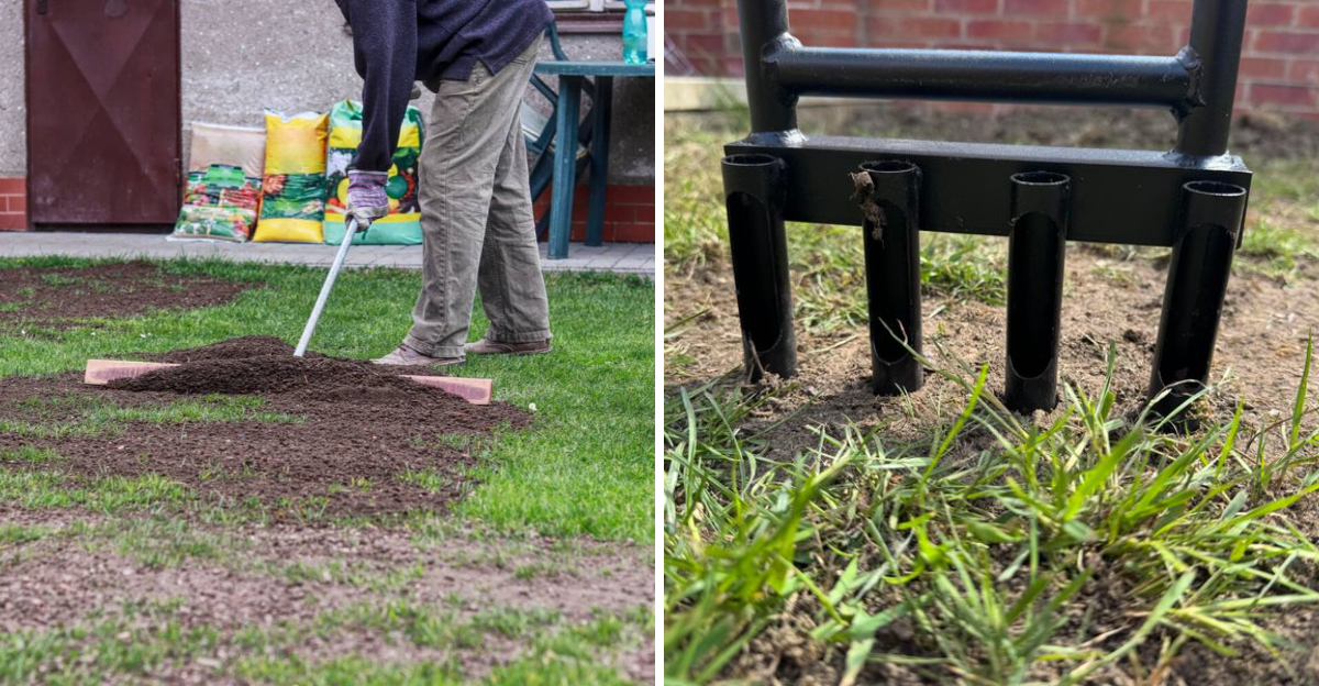 leveling a bumpy lawn