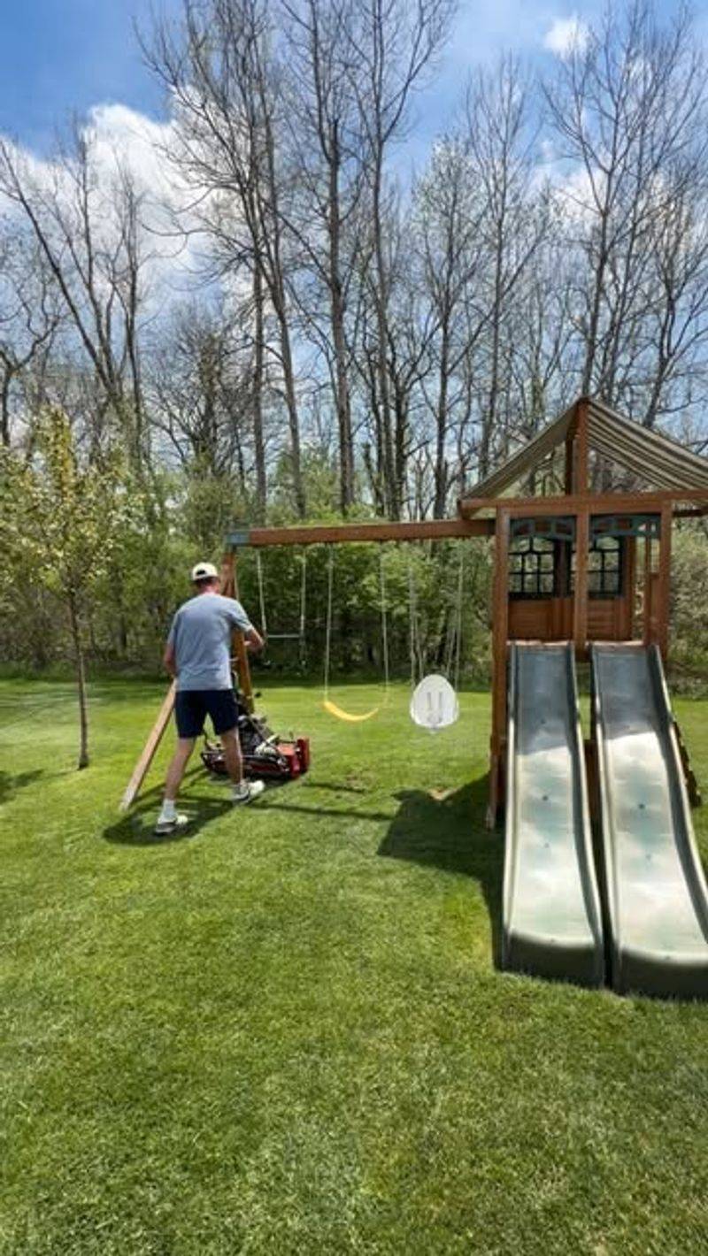 Keep Grass Mowed Around Play Areas