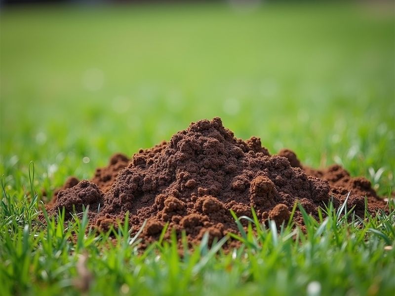 Mole Hills Can Smother Grass