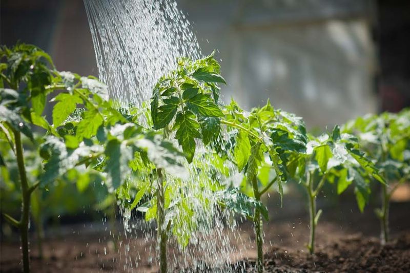 Morning Watering Helps Tomato Plants Handle Michigan Temperature Swings Better