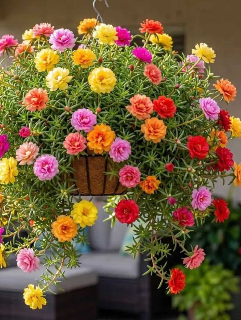 Moss Rose Thrives In Sunny Containers