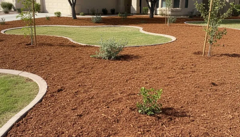 Mulch Helps Slow Water Loss From Desert Soil