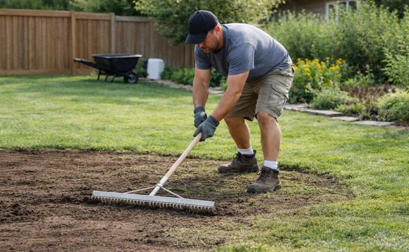 Rake The Surface Smooth By Hand