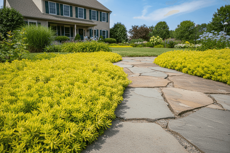 Sedum Handles Sunny Path Borders With Ease Sedum Handles Sunny Path Borders With Ease