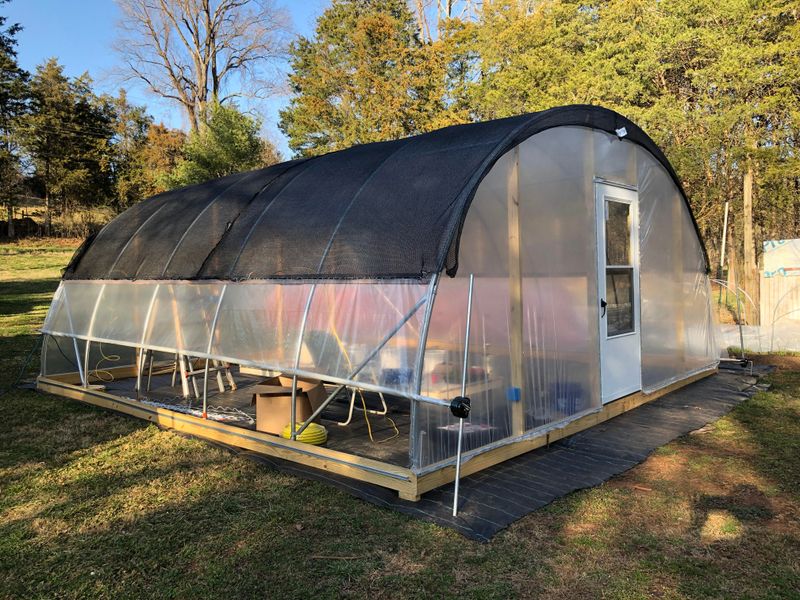 Shade Cloth Hoop House That Cuts Down Harsh Sun