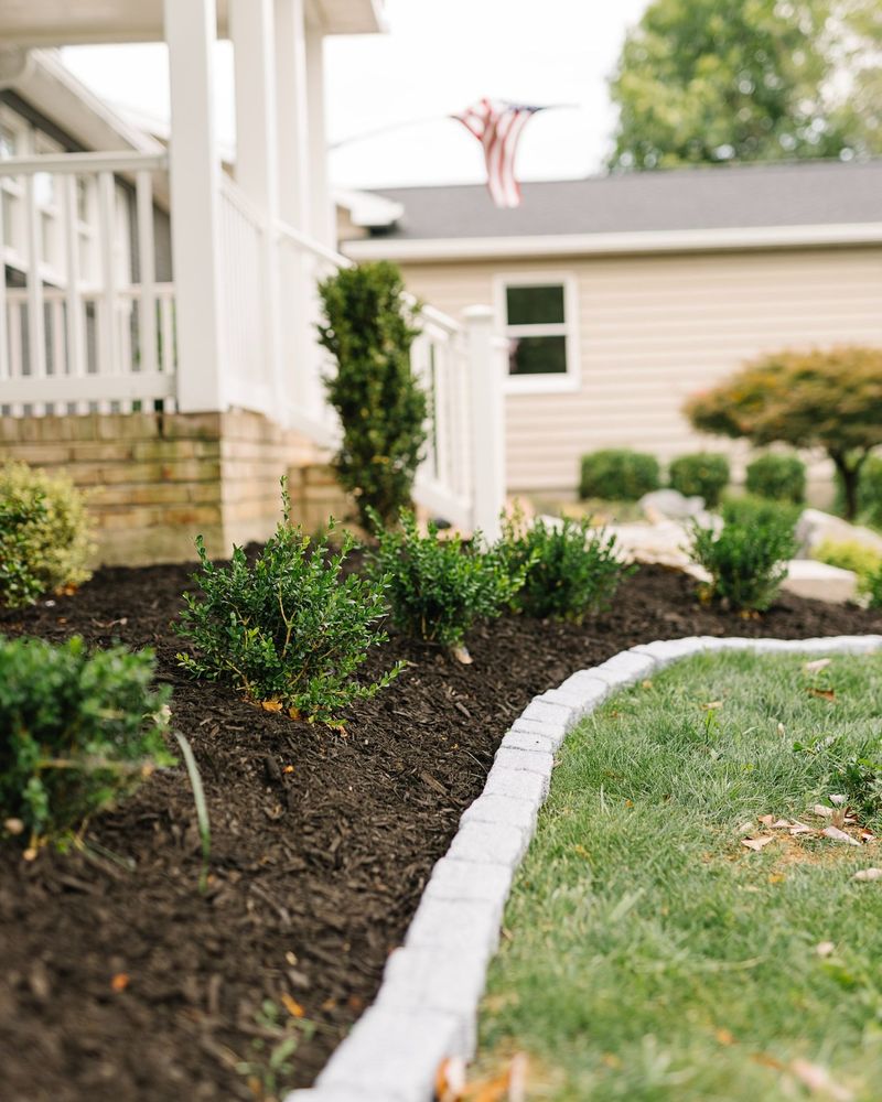 Skipping Mulch Barriers Between Lawn And Wooded Areas Skipping Mulch Barriers Between Lawn And Wooded Areas