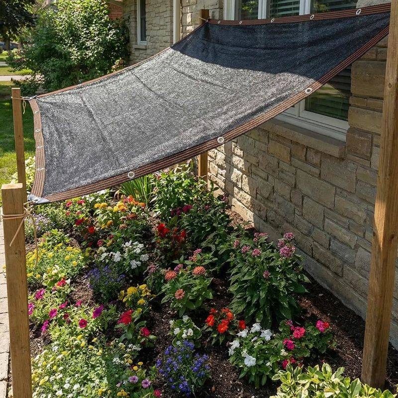 Some Plants Struggle Under Heavy Shade Cloth