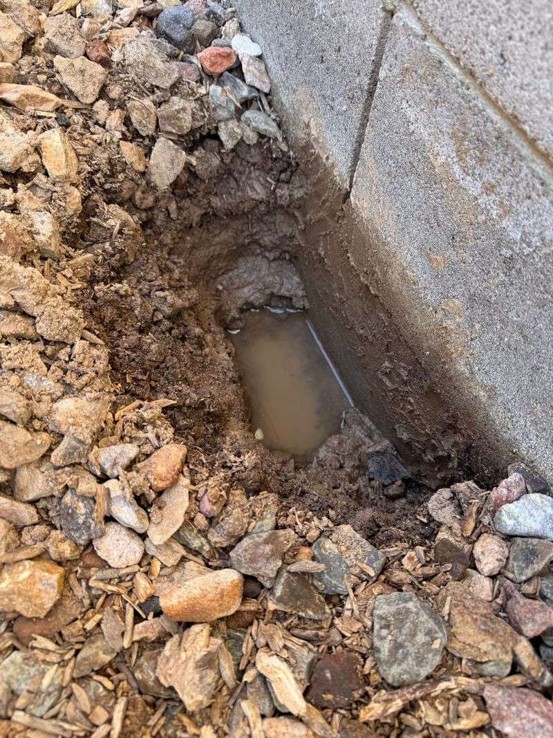 Standing Water Around Low Garden Areas