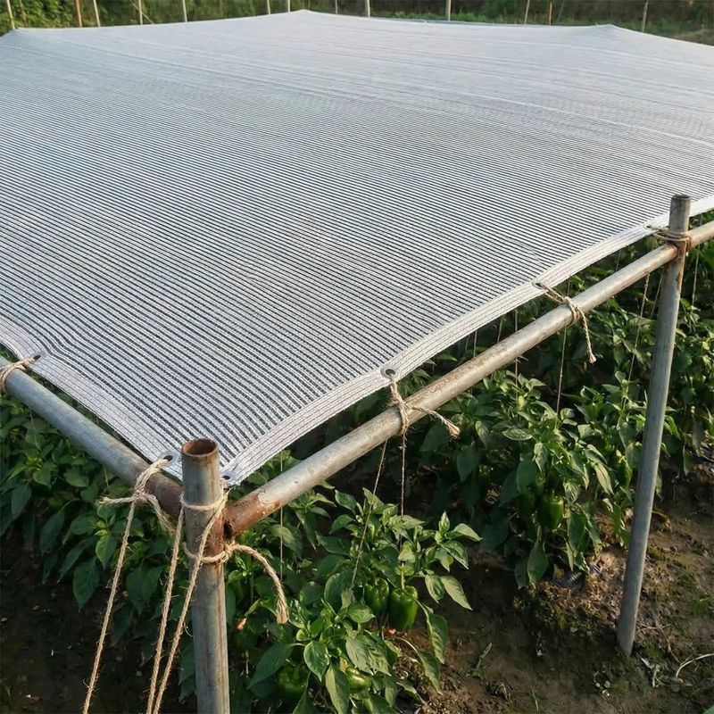 Stretch Fabric Tightly To Prevent Sagging Over Plants
