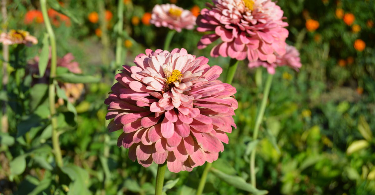 flower Benary's Giant lilac zinnia