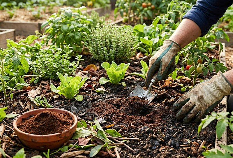 Thin Mulch Mixes Can Make Coffee Grounds More Useful