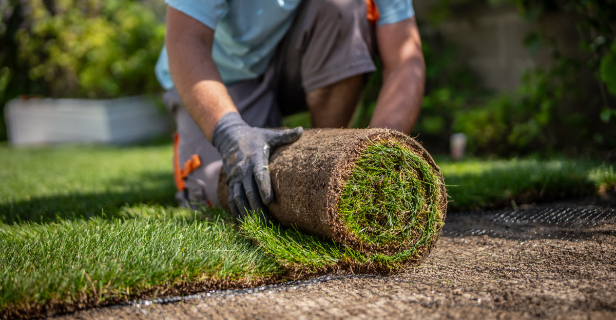 new sod installation