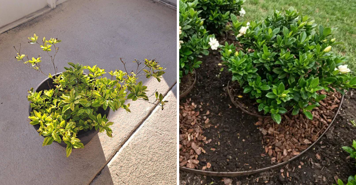 gardenia yellowing