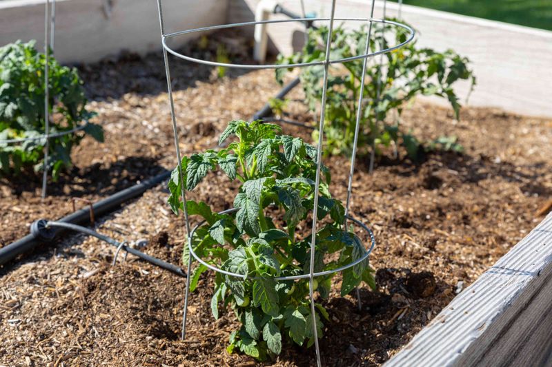 Tomato Cages Work Best Before Plants Get Wild