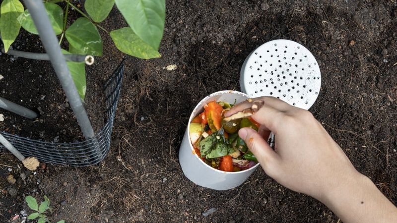 Using Buried Pipes To Recycle Kitchen Scraps