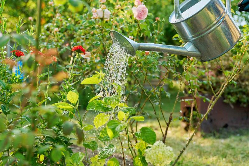 Watering Garden Beds So Soil Stays Damp After Sunset