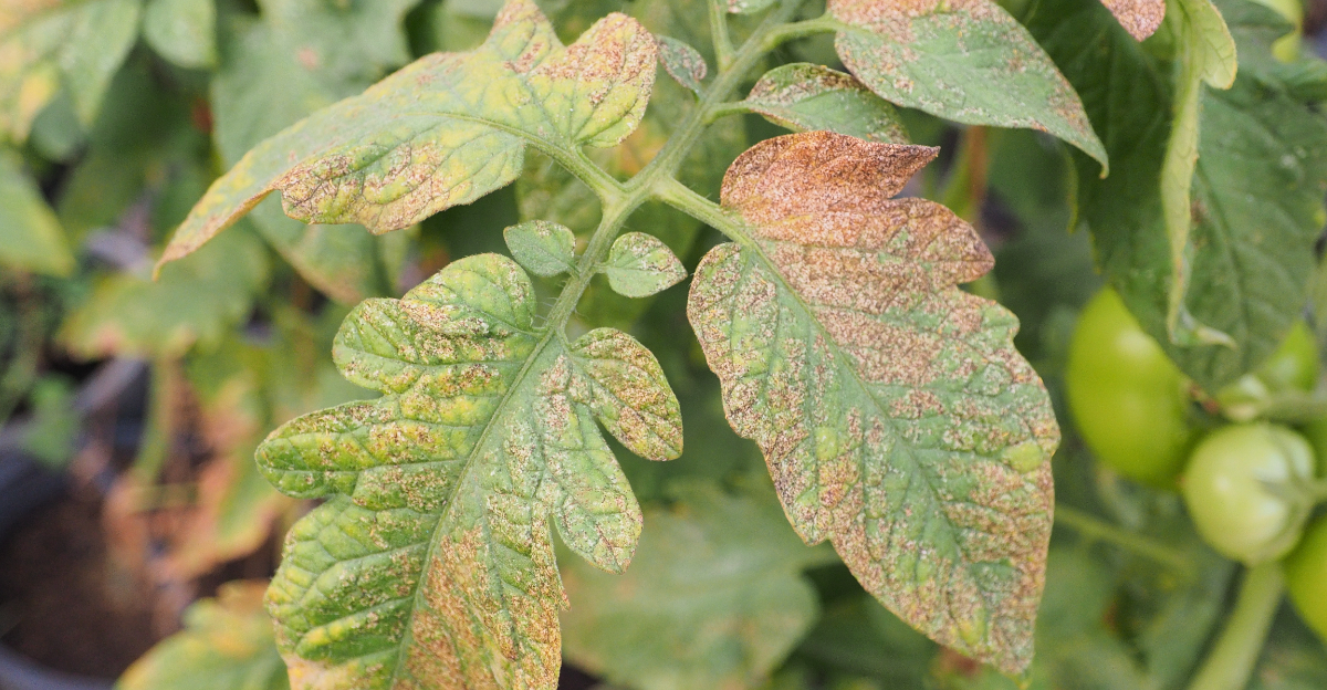 thrip damage on tomato