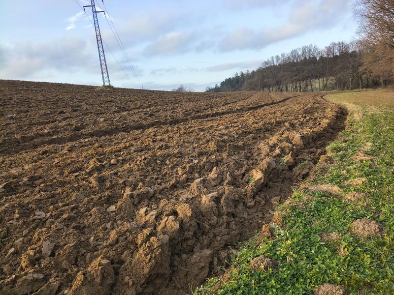 Bare Soil Washes Away Rapidly During Missouri's Heavy Winter 