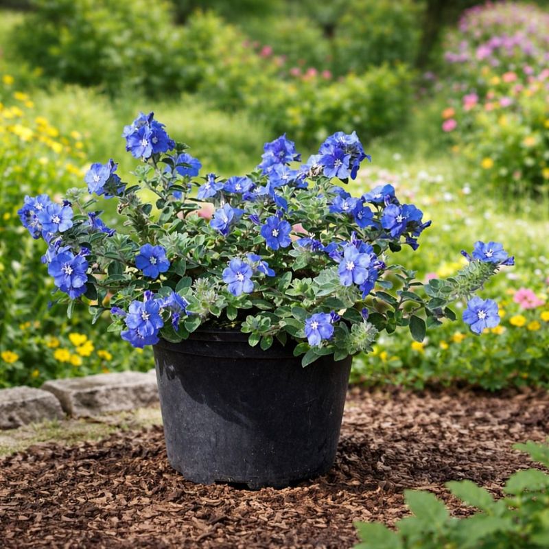 Blue Daze Trails Soft Blue From Pots Blue Daze Trails Soft Blue From Pots