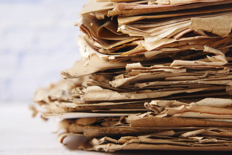 Cardboard And Newspaper