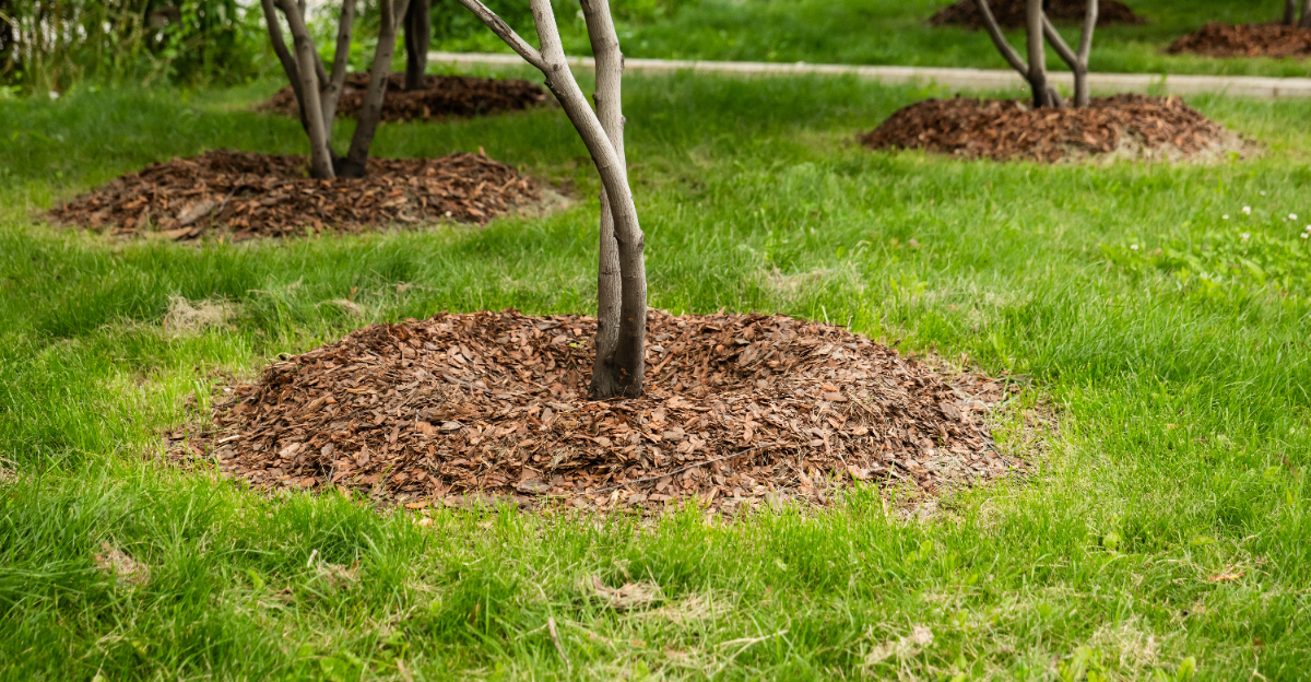 mulching tree