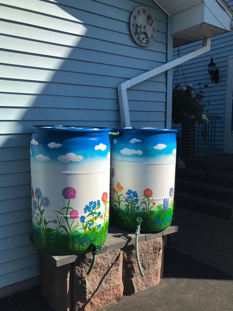 Connect The Barrel To A Downspout
