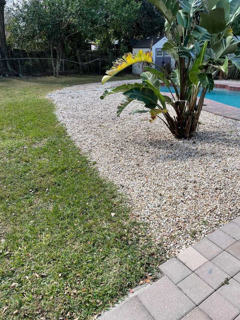 Edge Gravel Before Lawn Creeps In Edge Gravel Before Lawn Creeps In