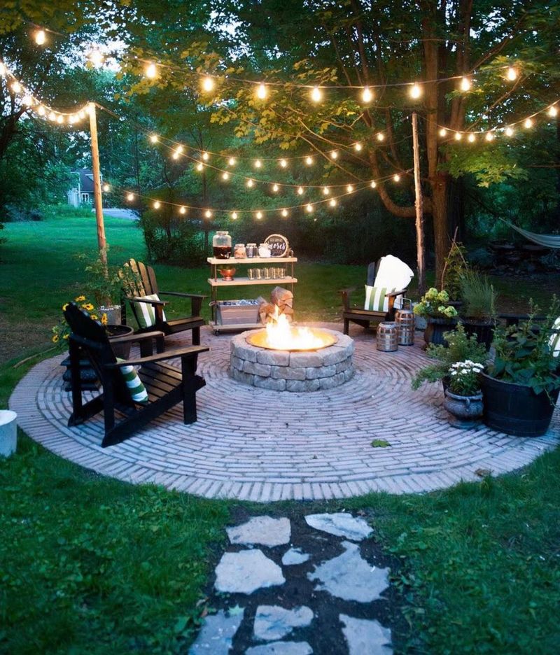 Fairy Lights Slide Through Foliage For Cozy Nights