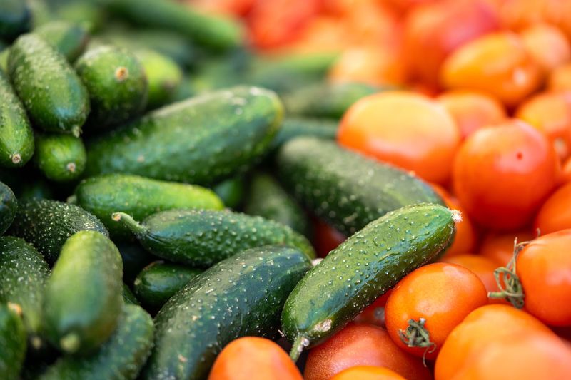 Group Thirsty Crops Like Tomatoes And Cucumbers Together