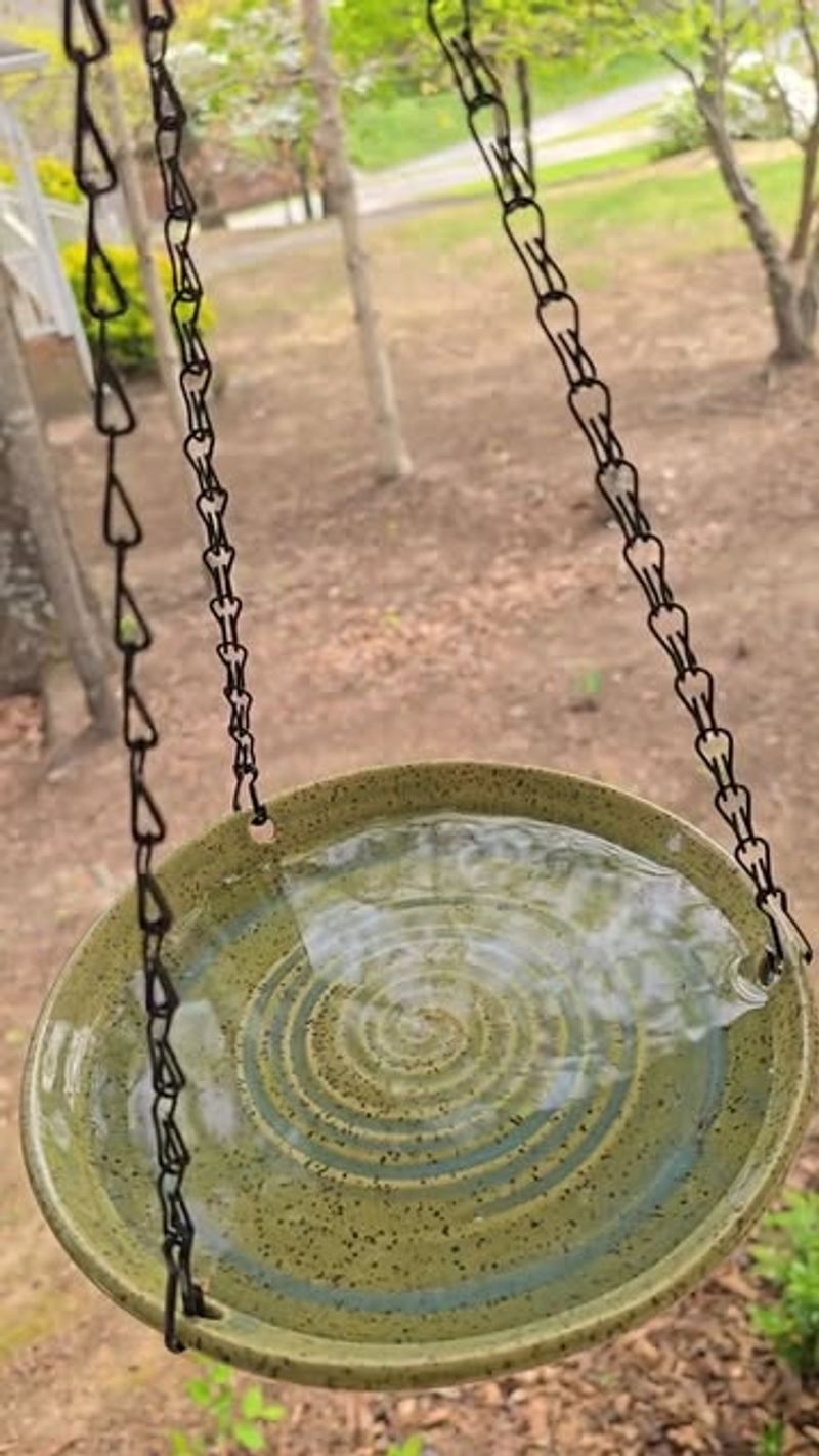 Hanging Saucer Bird Bath