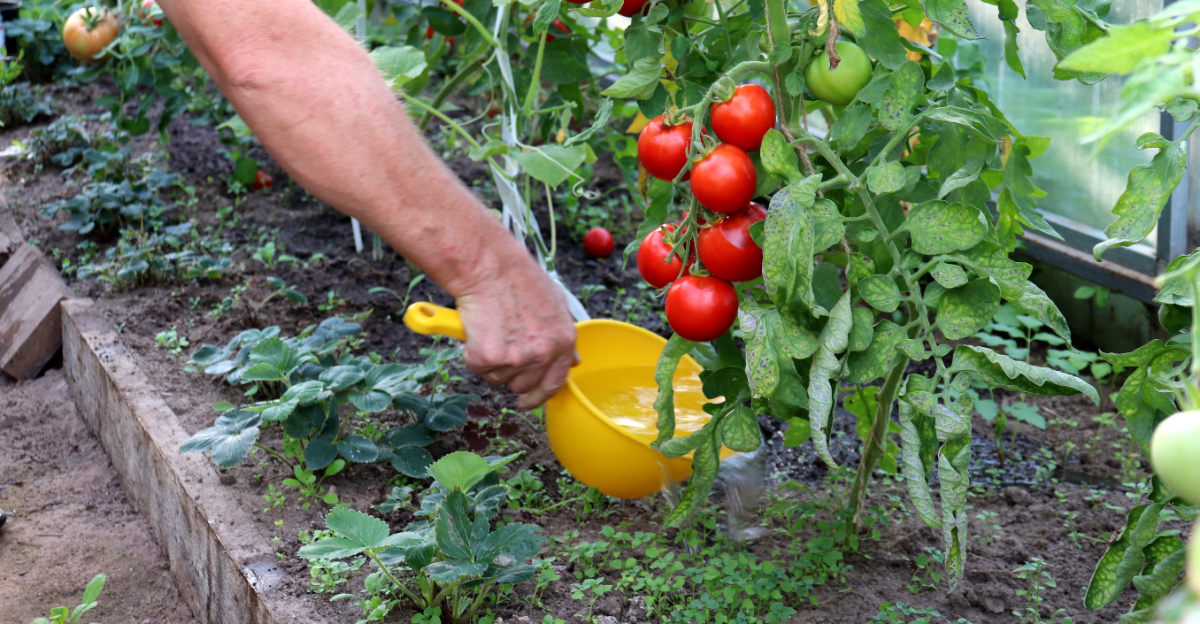 tomato plant watering
