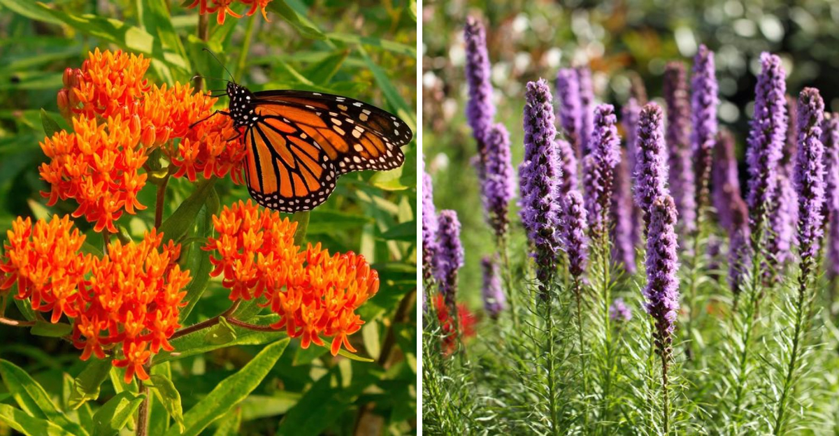 butterfly weed and blazing star