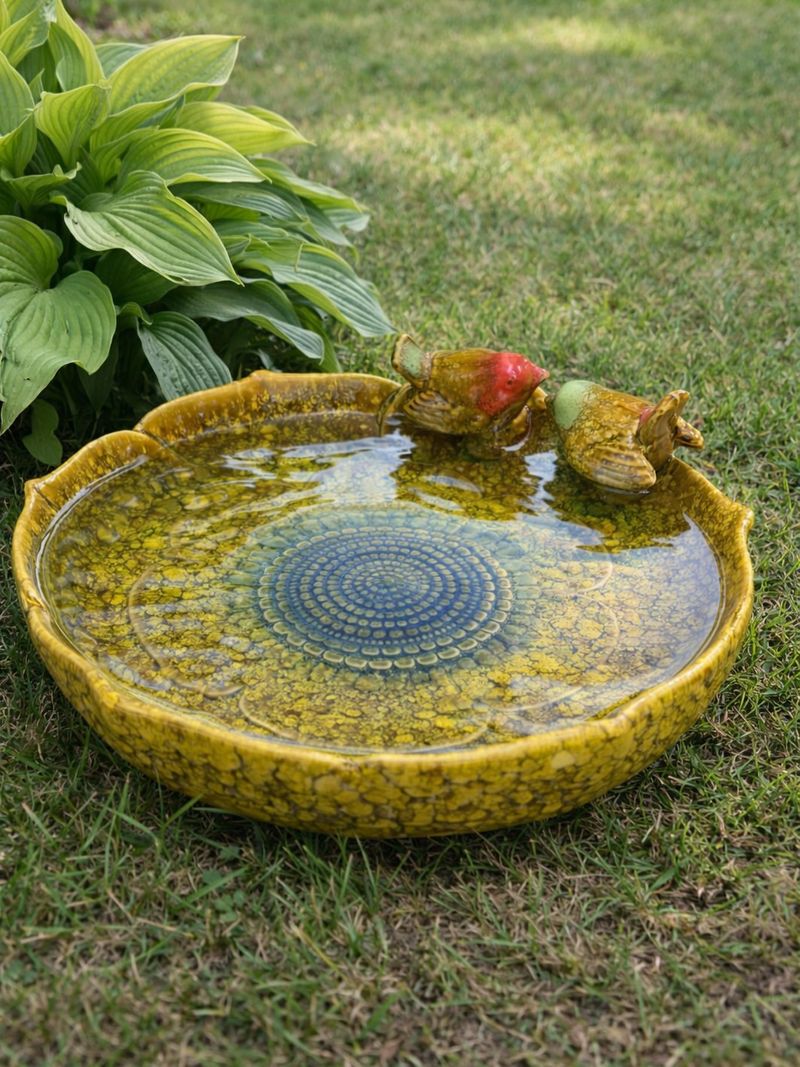 Offer Fresh Water Stations In Shallow Basins For Songbird Relief Offer Fresh Water Stations In Shallow Basins For Songbird Relief