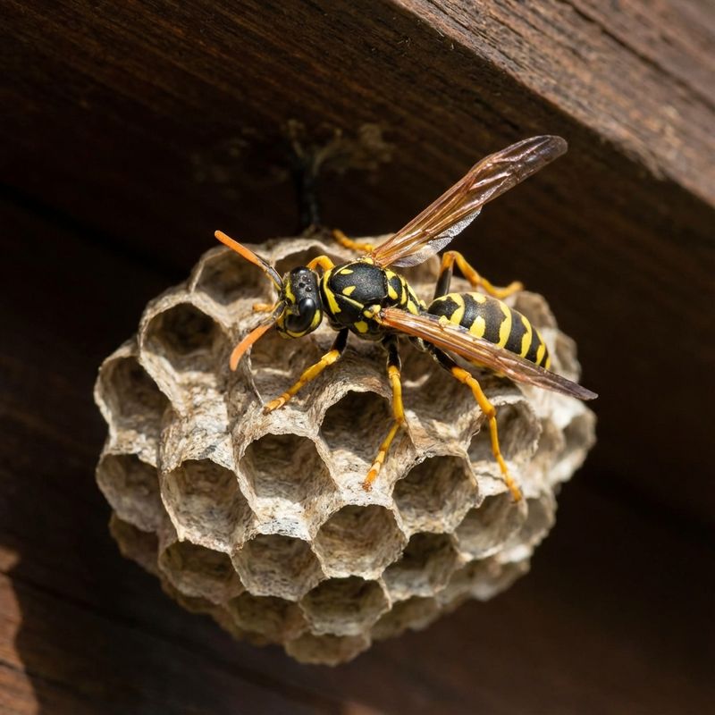 Paper Wasps Help Reduce Caterpillar Damage