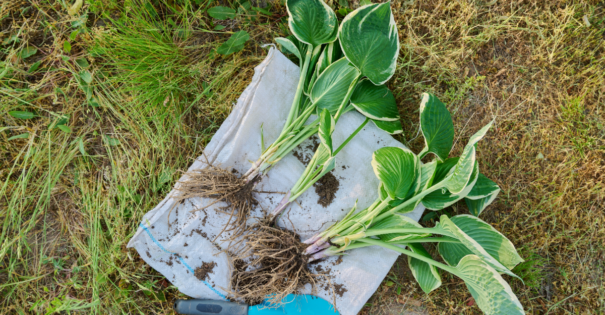 dividing hostas