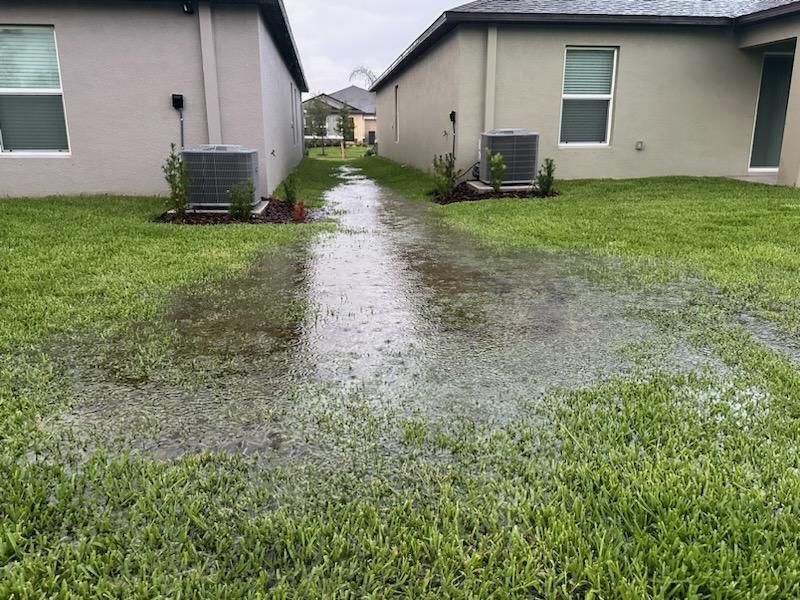 Poor Drainage Starts Showing Up