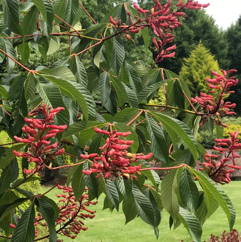 Red Buckeye Brightens Shady Corners Red Buckeye Brightens Shady Corners
