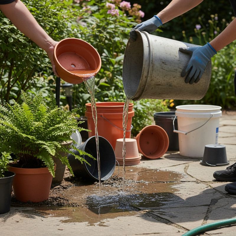 Remove Plant Saucers That Hold Hidden Water