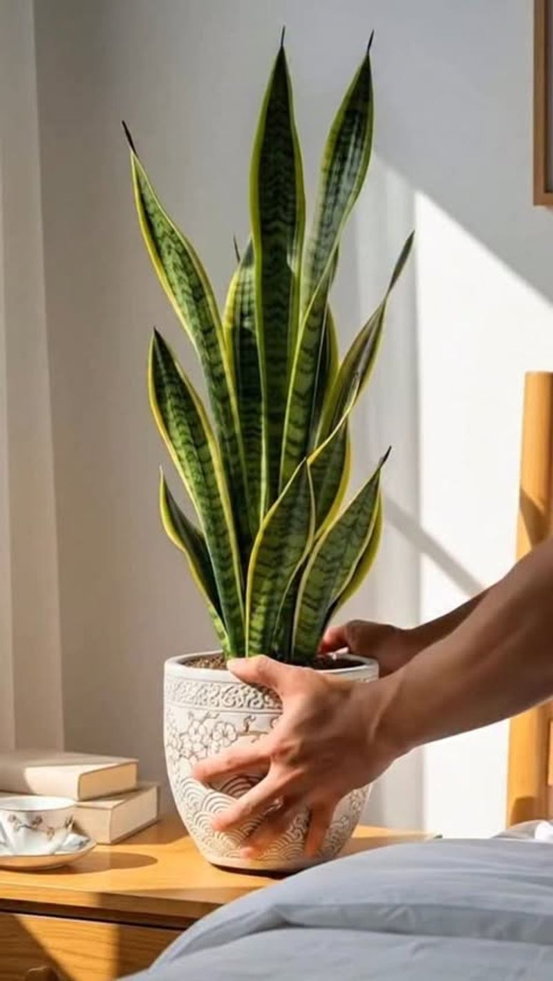 Snake Plant For Calm Bedroom Greenery
