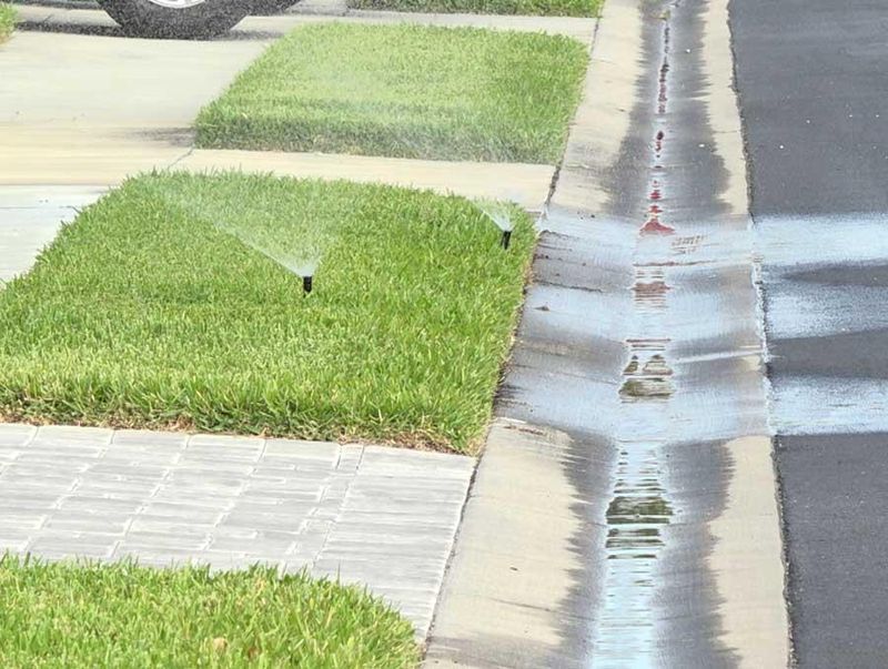 Sprinklers Should Not Water Sidewalks Sprinklers Should Not Water Sidewalks