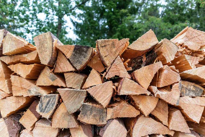 Stacking Firewood In Dark Moist Spots