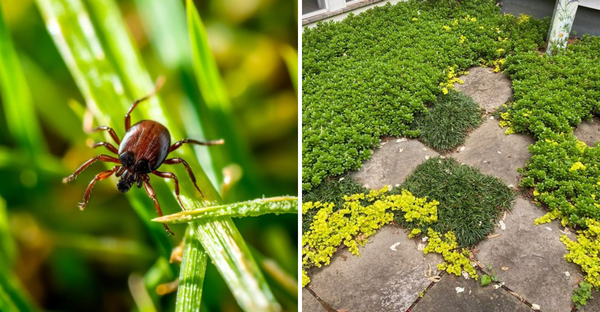 tick and ground cover