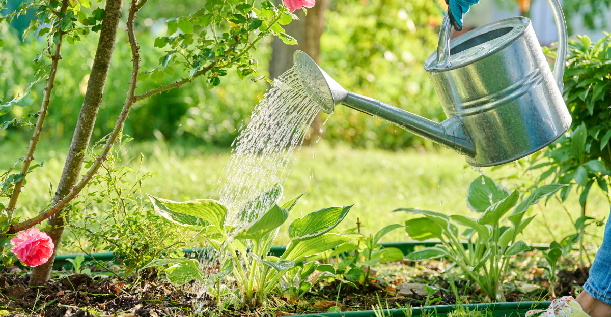 watering garden