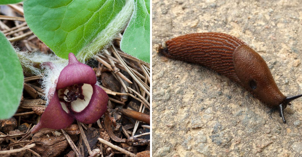 wild ginger and slug