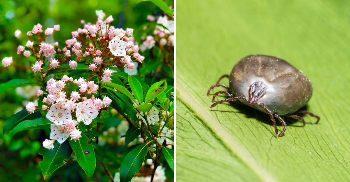 mountain laurel and tick