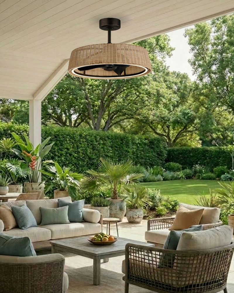 Use Fans To Make Patio Seating Less Inviting