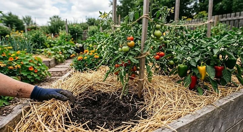 Use Mulch To Hold Moisture In Sandy Soil