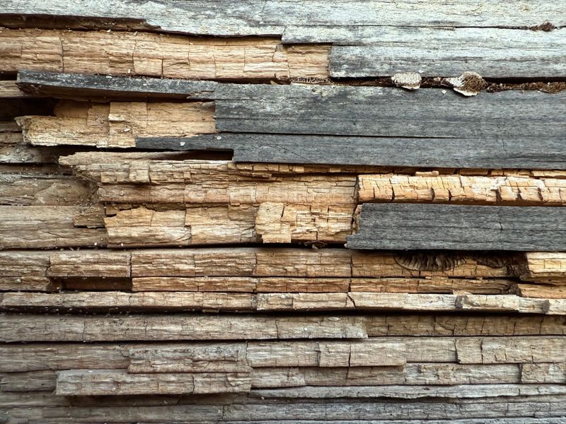 Weathered Wood Nearby Provides Raw Nest-Building Material Weathered Wood Nearby Provides Raw Nest-Building Material